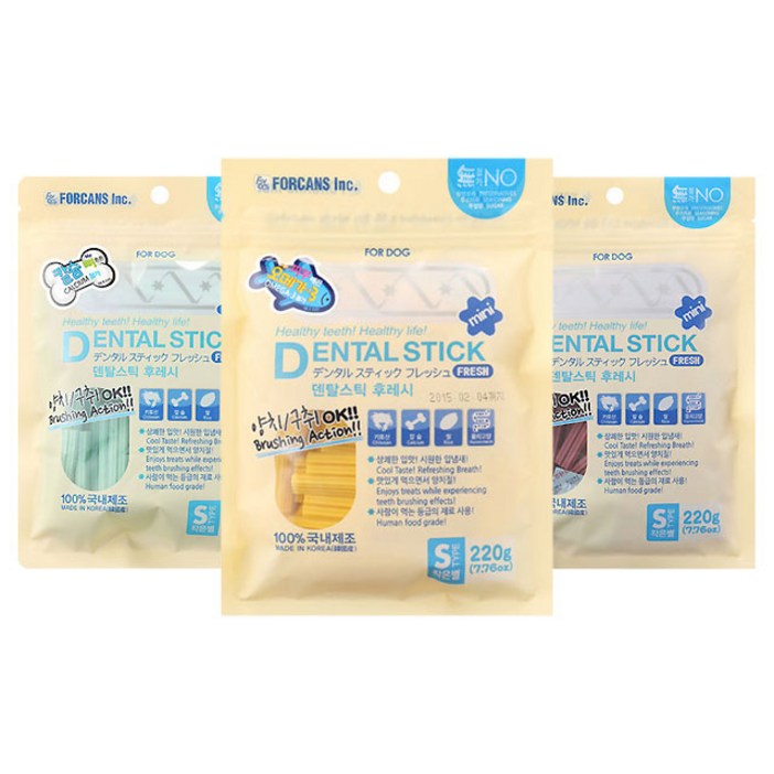 포켄스 덴탈스틱S작은별220g 3종