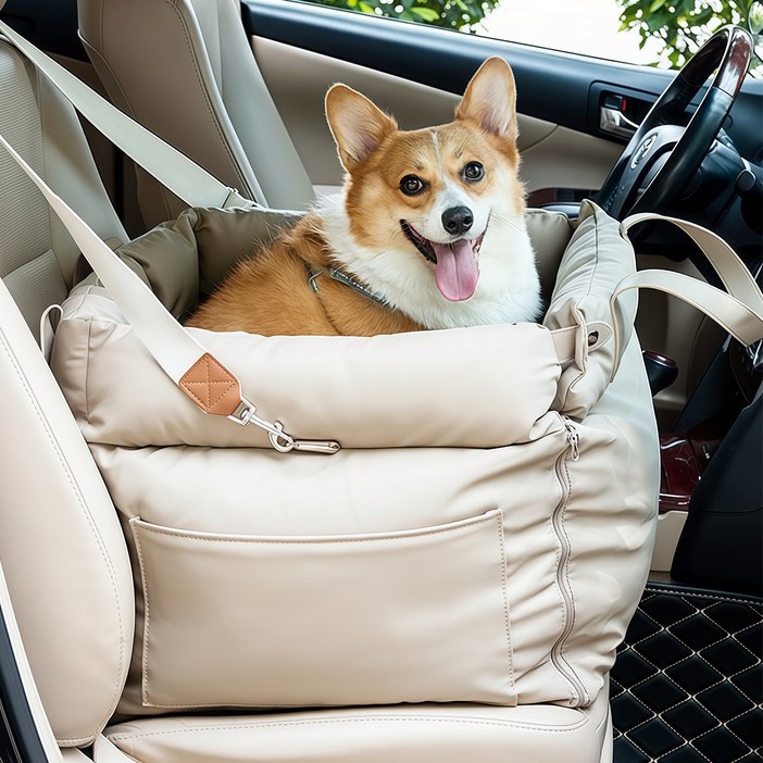 Curious Pony 강아지 카시트 이동가방 애견 카시트 강아지 자동차 카시트