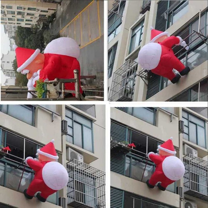 산타조형물 에어산타 업소용 야외 연말파티용품 인형 대형