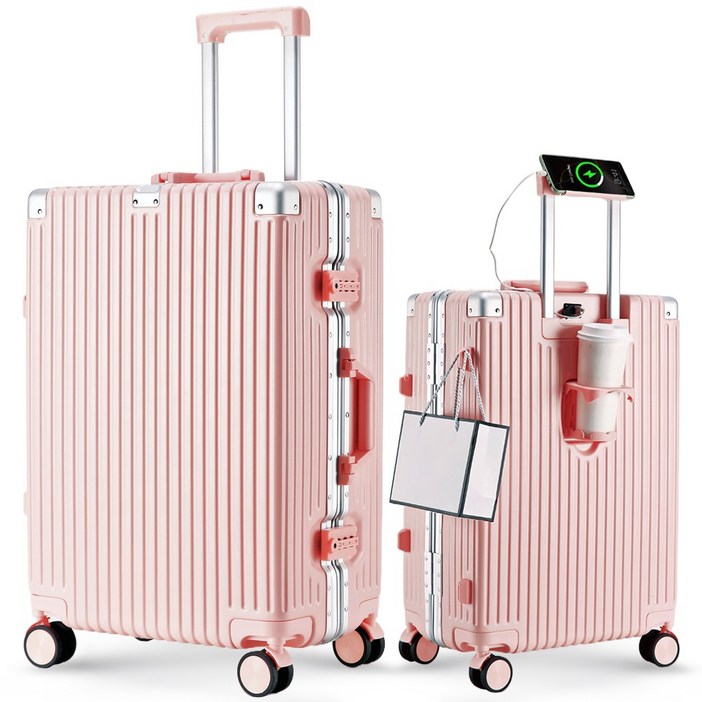 USB충전알루미늄 REGESY 경량 기내용 캐리어 202427인치 360도 저소음 바퀴 대용량 여행가방 3년AS