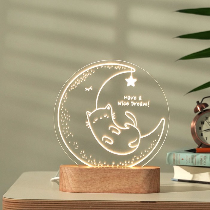 슬로우리스트 아기동물 무드등 수유등 선물 각인