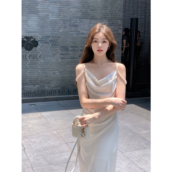 분위기 펄 칼라 나시 스커트