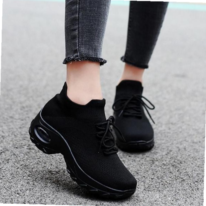 신세계몰 여성 니트 운동화 러닝화 가벼운 키높이 신발