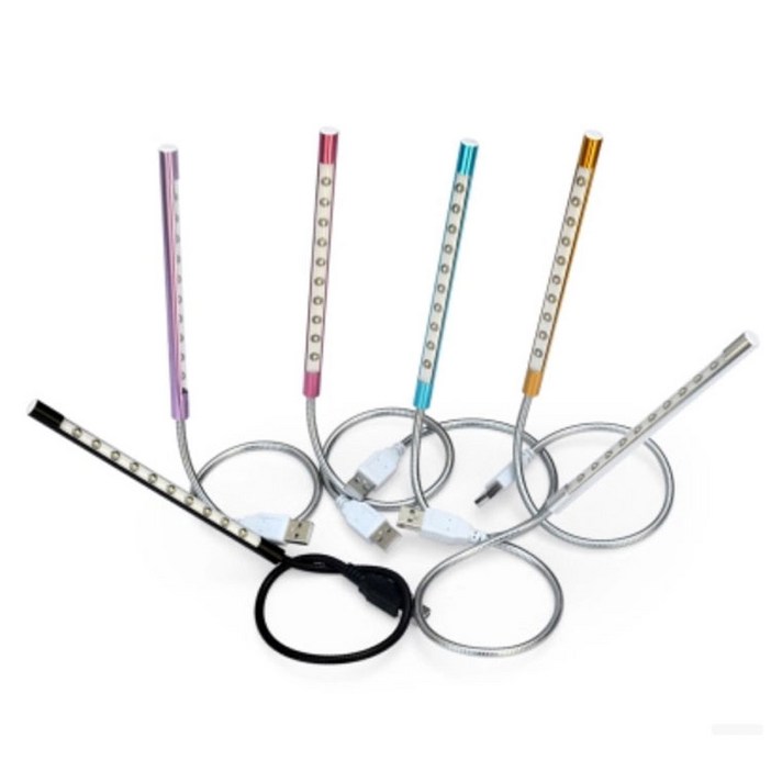 USB LED 10구 스탠드/독서등/스탠드/휴대용/조명/독서대/무드등