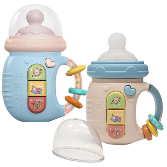 MDC 젖병딸랑이 장난감  라이트사운드 젖병모양 딸랑이