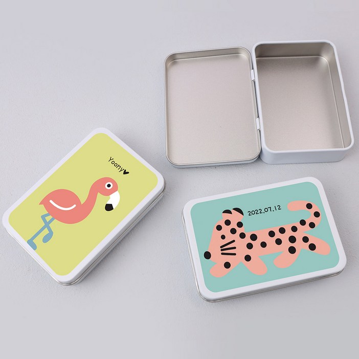 주문제작 틴케이스 9565 사바나 각인선물 소품정리함 필통