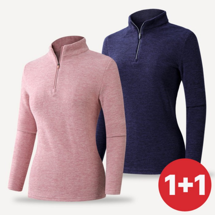 투엘라 11 여성 겨울 올데이 따뜻한 양기모 집업 티셔츠