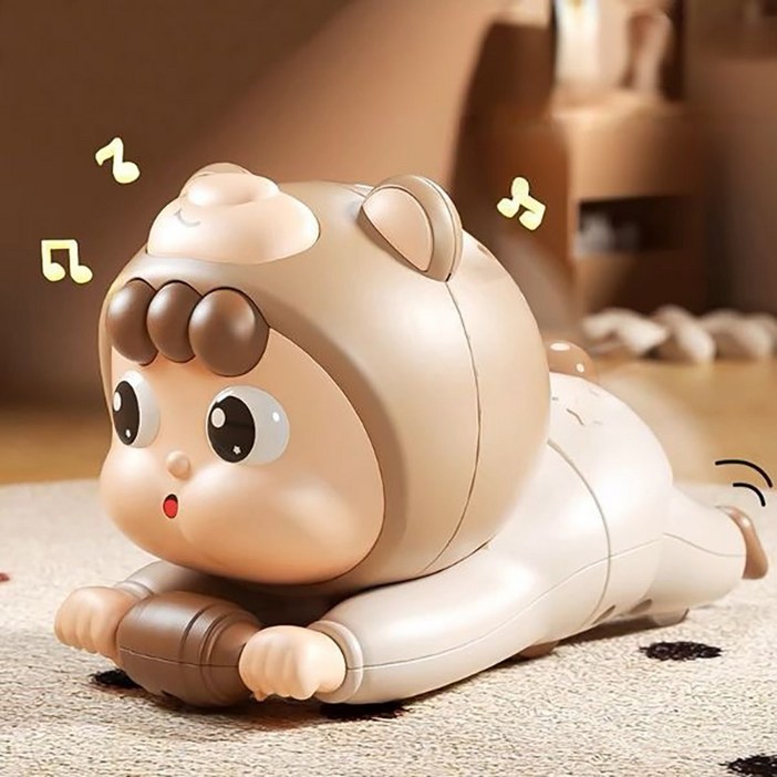 베베코지 노래하는 배밀이 장난감 아기 돌 터미타임, 1개