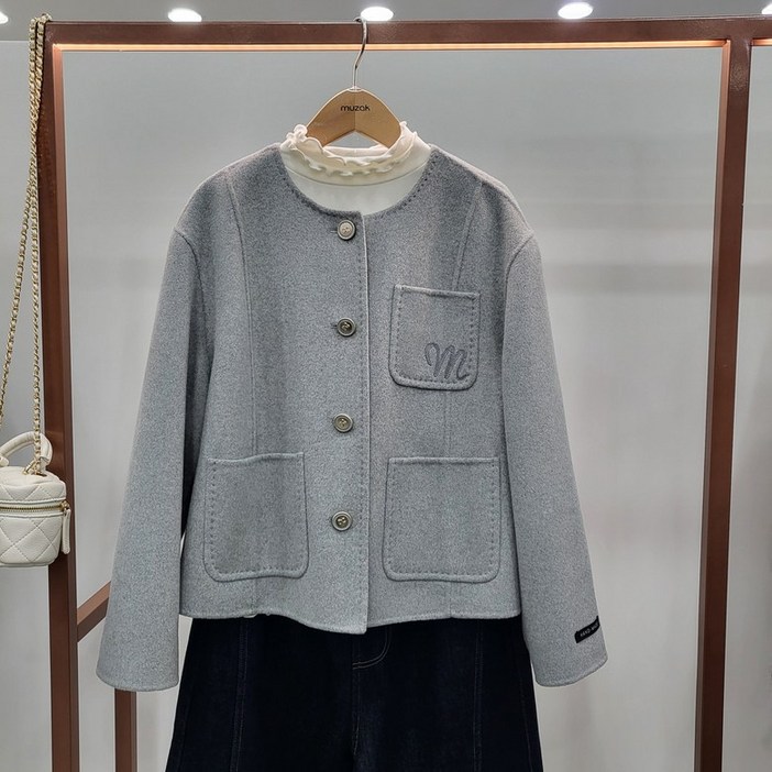 무자크 스티치라인핸드메이드울자켓MQ1WJK06_GN