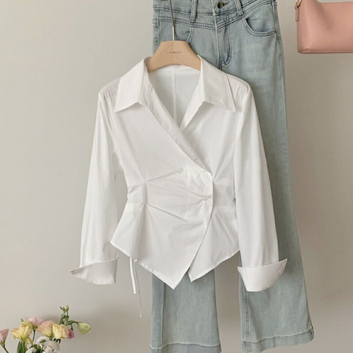 지니우우 허리포인트 패션남방 J0051A