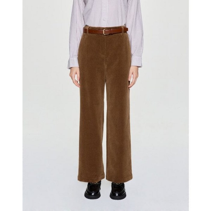 헤지스레이디스 [25FW][HSPA-5D903][아이코닉] 세미와이드 코듀로이 팬츠 베이지 2553868