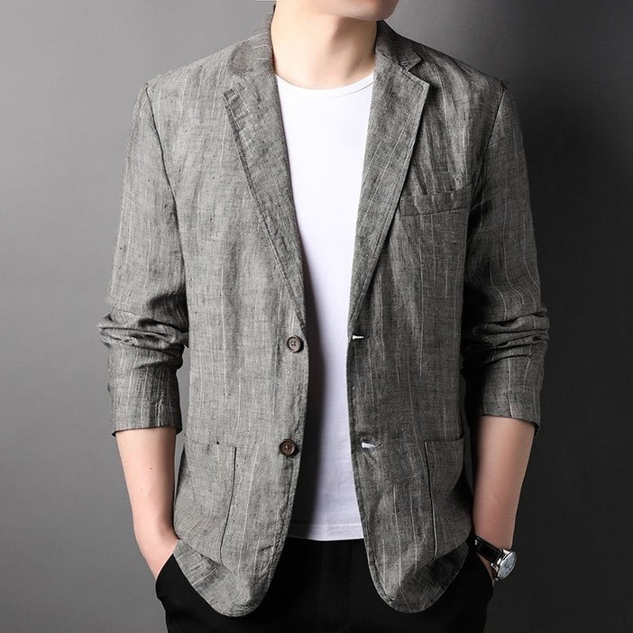 WEIHAN 남성 여름 얇은 자외선 차단 정장 코트 캐주얼 비즈니스룩 블레이저 자켓 데일리룩