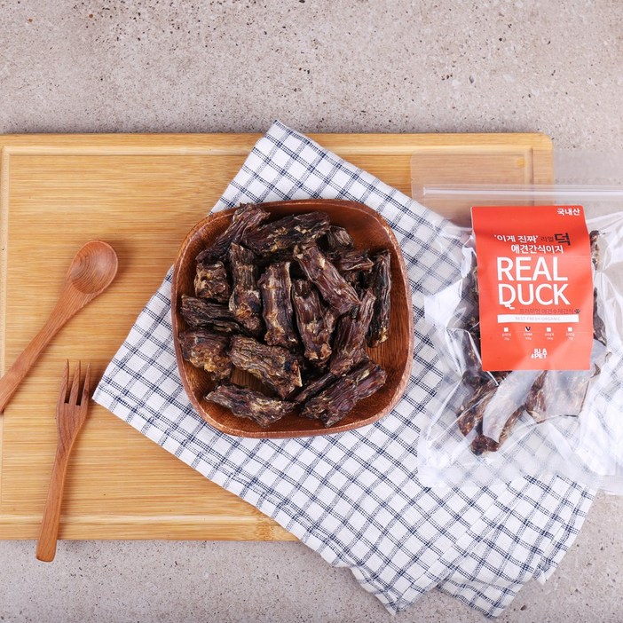 주아펫 국내산 오리목뼈 500g4cm5cm 컷팅 강아지수제간식 치석제거 대용량, 500g, 4개