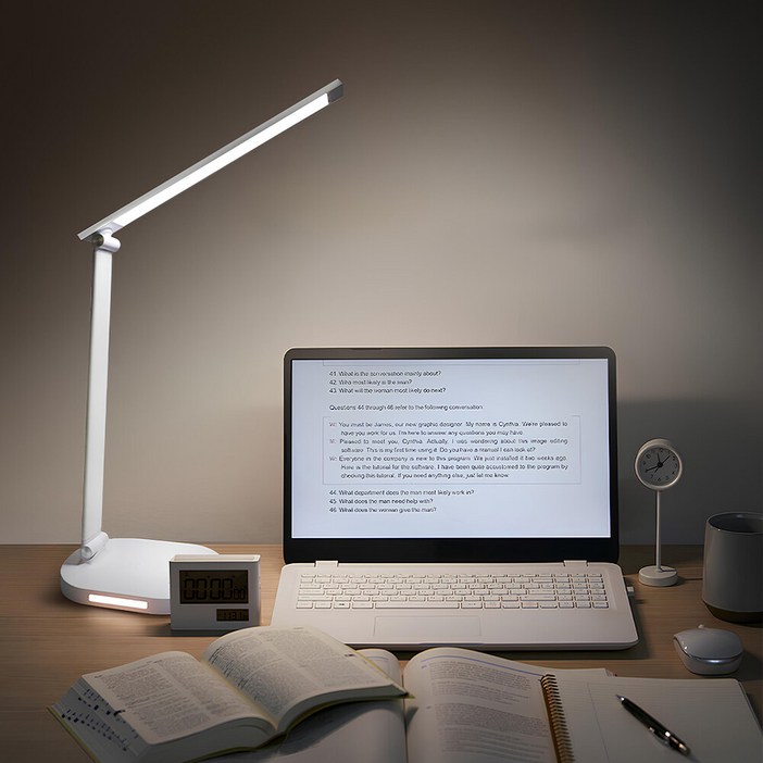 아크로 LED 스탠드 SLS01 책상 스탠드 독서등 공부조명 무드등, 화이트