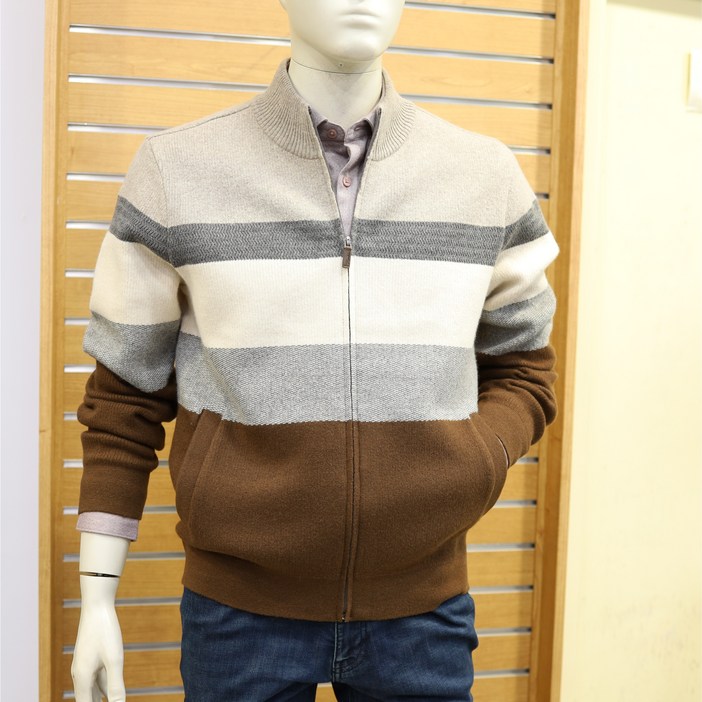 The Reable 울혼방 한기장 짚업 가디건 MUOBC4WB126