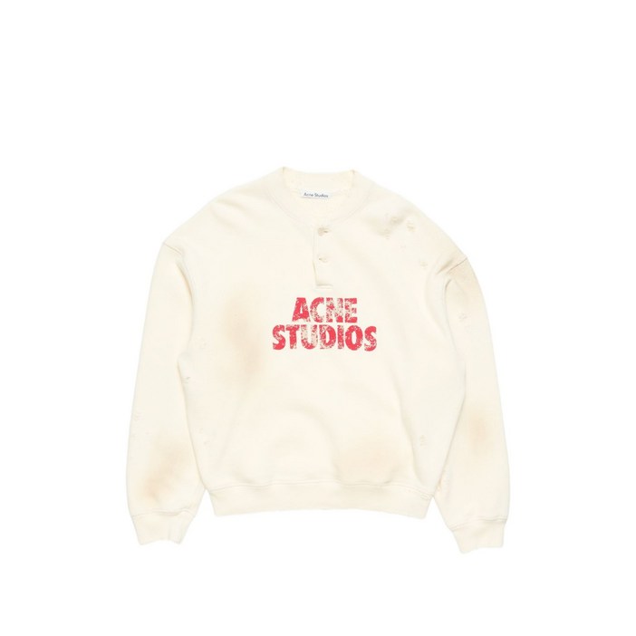 아크네 스튜디오 로고 프린트 스웨트셔츠