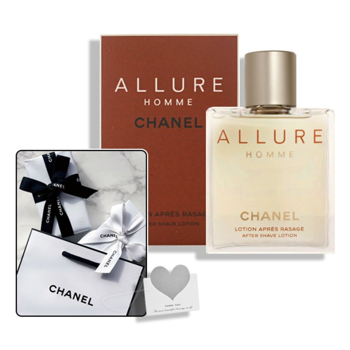 샤넬 알뤼르 옴므 스킨 애프터 쉐이브 로션 (스킨타입) 100ml 백화점 선물포장+쇼핑백