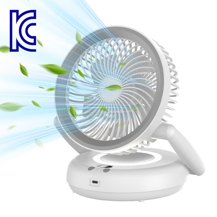 탁상용 선풍기 무선 무소음 써큘레이터 휴대용 무드등 선풍기 가정용캠핑용