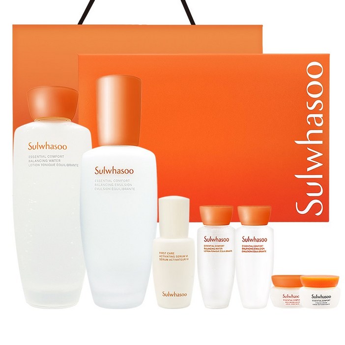 NEW 설화수 자음 2종 세트 쇼핑백 포함 자음수150ml 자음유액125ml 윤조에센스8ml 탄력크림5ml 자음수15ml 자음유액15ml 탄력크림5ml