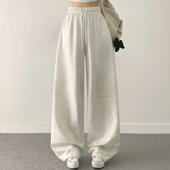 위드후이린 여성용 시그니쳐 와이드 트레이닝 밴딩 팬츠