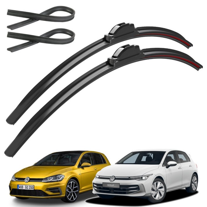 파이널 하이브리드 와이퍼 리필고무 패키지 4P, 폭스바겐골프7세대MK7(13-19)