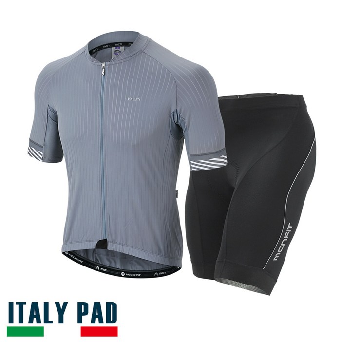 MCN 3D 자전거 사이클 라이딩 복장 반팔 여름 의류 상하의 세트 패드 포함 기능성 져지