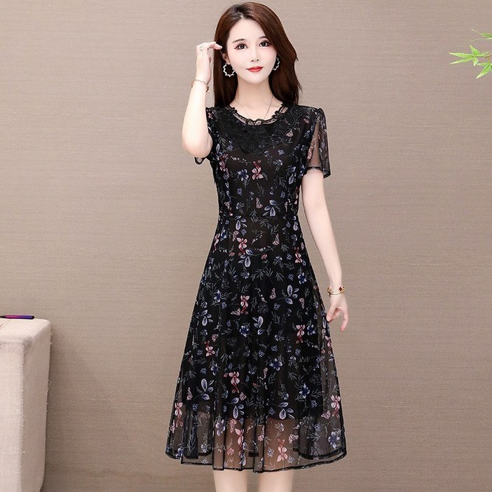 POMTOR 여름원피스  여성원피스 쉬폰원피스