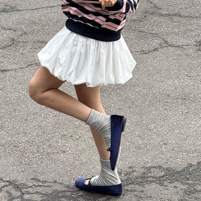 난닝구드멜프 벨트밴딩벌룬치마바지