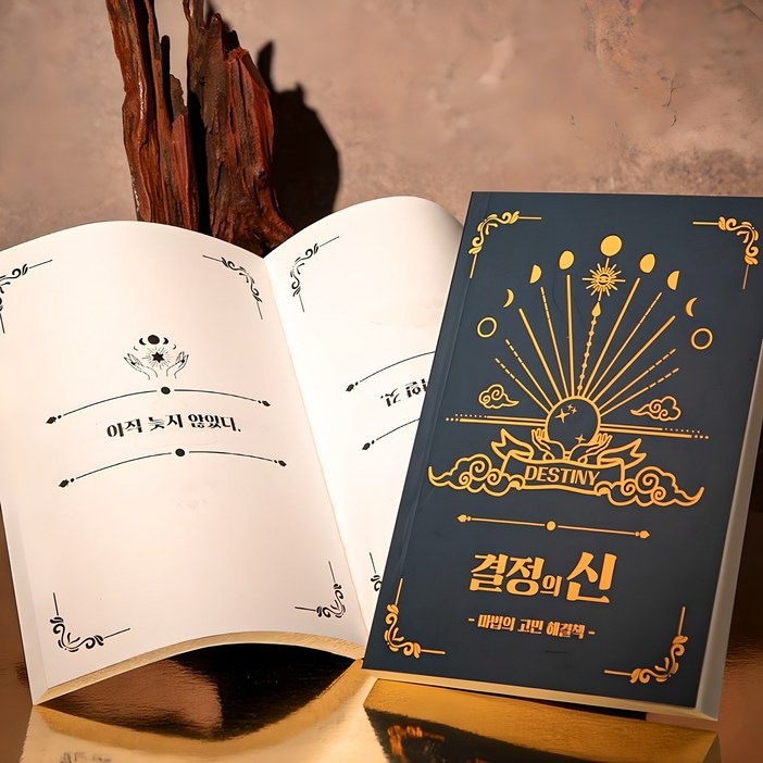 결정의신 마법의 고민해결책 Book of Answers 정답책 고민 해답의책 내 인생의 해답 책, 단일색상, 1개