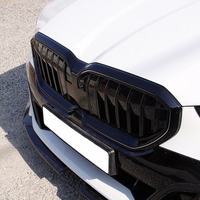 BMW 5시리즈 G60 블랙 그릴 전면 튜닝 부착형 커버 호환 용품, 1개, 5시리즈 G60