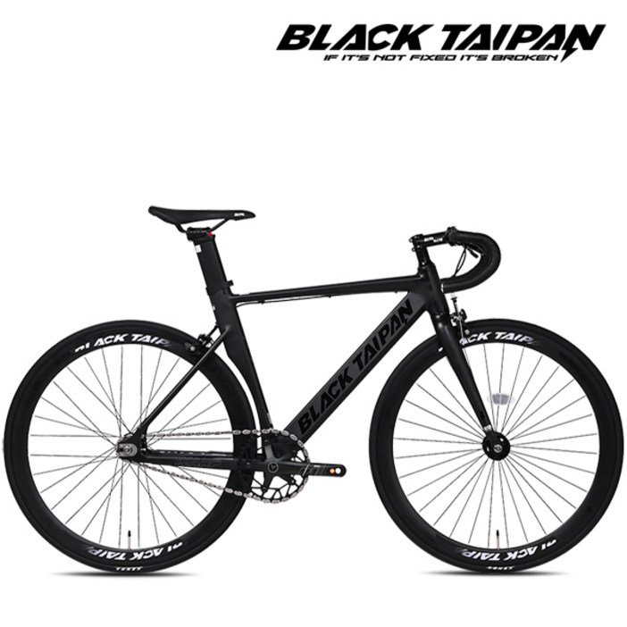 2025 블랙타이판 경량 알루미늄 에어로 픽시자전거 와프 700C 반조립 싱글기어 순정휠