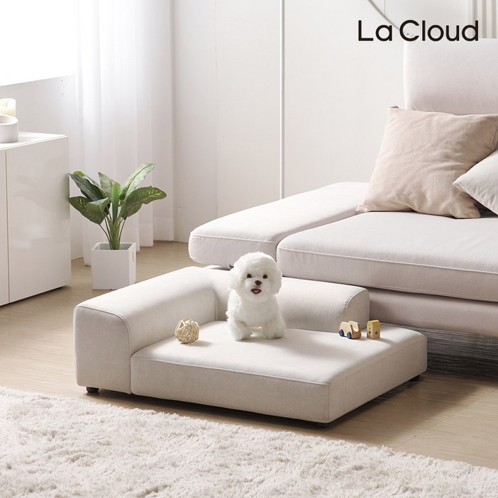 라클라우드 펫가구 라임 패브릭 원목 프리미엄 반려동물 소파 매트리스 강아지 방석 애견쿠션 강아지 침대