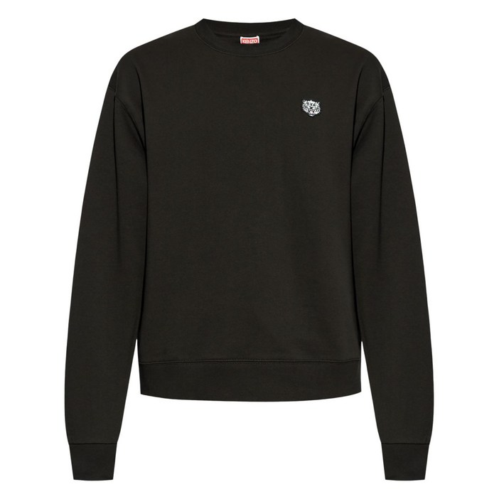 겐조 로고 패치 코튼 스웨트셔츠