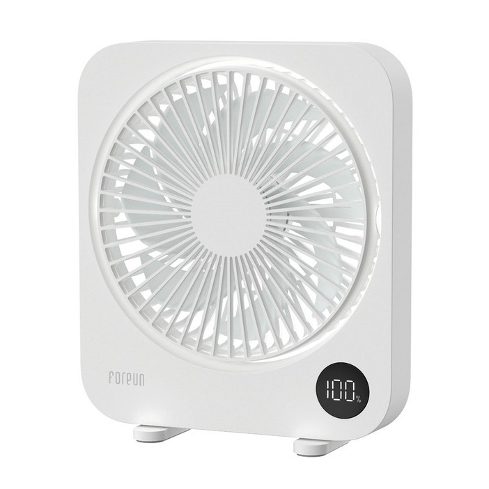포른 무선 탁상용 선풍기 슬림 미니 bldc 저소음