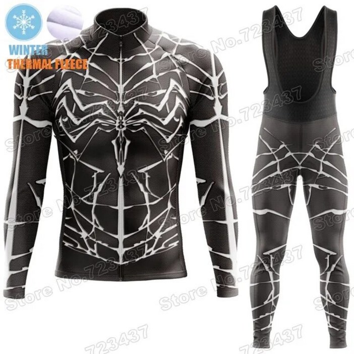 quot자전거윈터자켓 라이딩바람막이 quot 2022 겨울 스파이더 사이클링 저지 만화 애니메이션 로