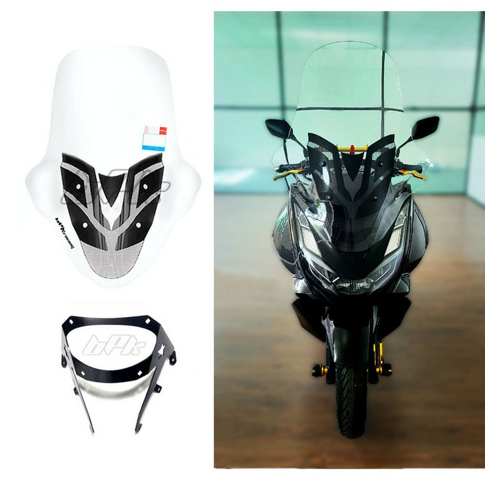 PCX 롱 스크린 브라켓세트 19 20년 81 cm BPK 튜닝 방풍 방한 바람막이 biki, 1개
