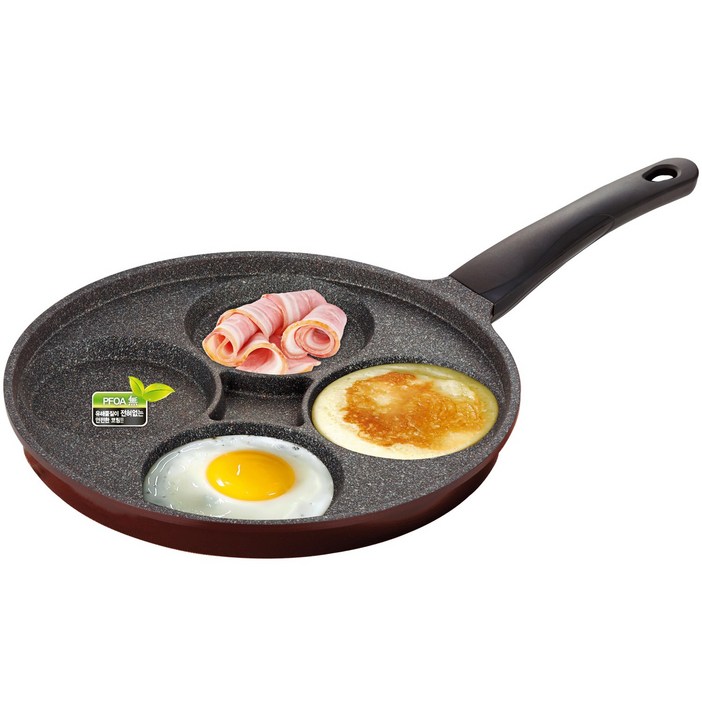 퀸센스 이노블코팅 IH 인덕션 4구 에그팬 28cm