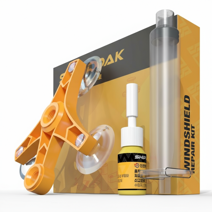 자동차 깨진 금 간 유리 복원제 돌빵 복원액 키트