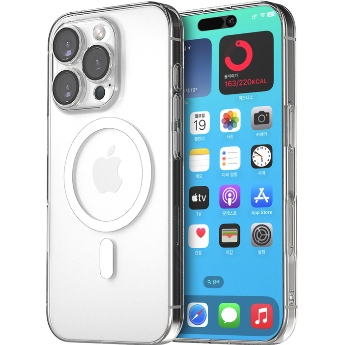 caseplz 렌즈 보호 강화유리 일체형 맥세이프 휴대폰 케이스