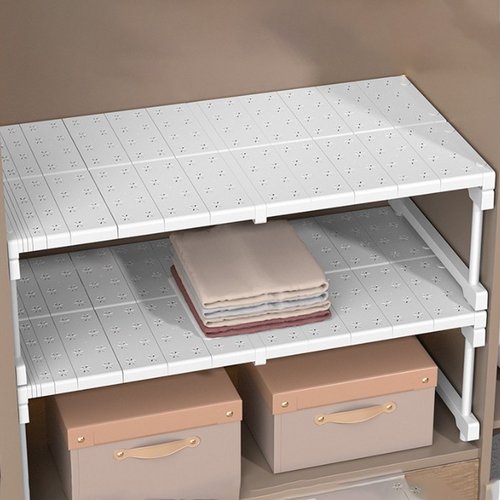 [길이조절]리빙가을 튼튼한 옷장칸막이 옷장 정리 선반, 1개, 가로87~108 너비42높이32