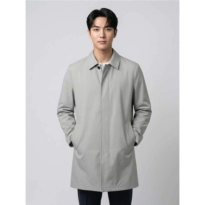 BY파크랜드 기본에리 베이지 라이너 탈착 코트A1OT2210771A