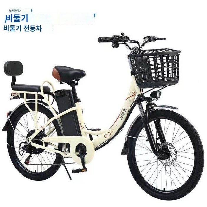 2인승 전기자전거 캐주얼 전동바이크 리튬배터리 가변속도 스쿠터