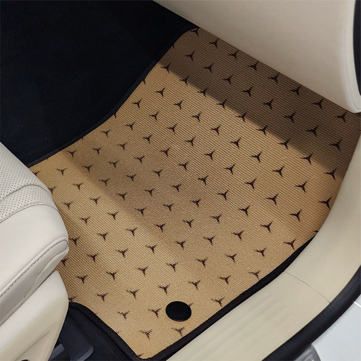 독스피아 벤츠 호환 스타패턴 카매트 시트 색상 맞춤 E300 W214 W213 GLE GLC GLS 자동차매트 1열2열 또는 트렁크매트타사 차종 가능, 통카 브라운패턴 02