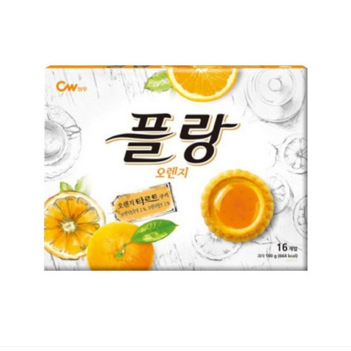 청우식품 플랑 오렌지 16p