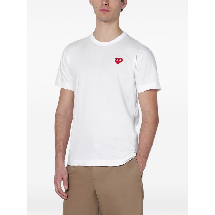 꼼데가르송 하트 모티프 티셔츠