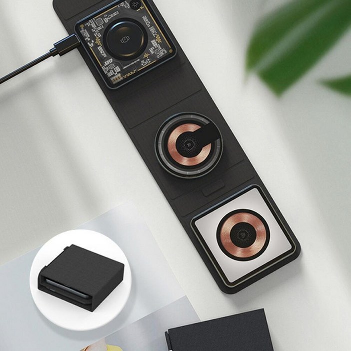 소리공 3IN1 펼미 애플전용 휴대용 무선 충전기 고속충전기