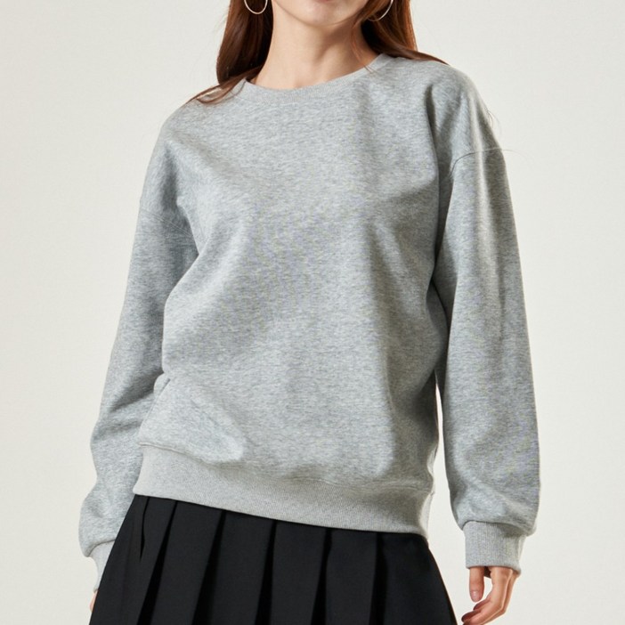 루나빈스 남여공동 무지 면 빅사이즈 맨투맨