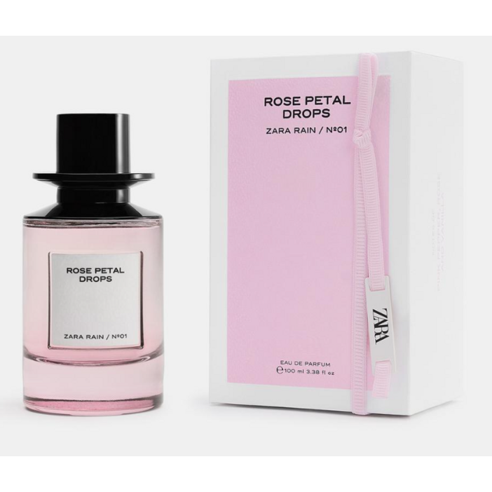 ZARA ROSE PETAL DROPS 오드 퍼퓸 100ML 3.4 FL. OZ.