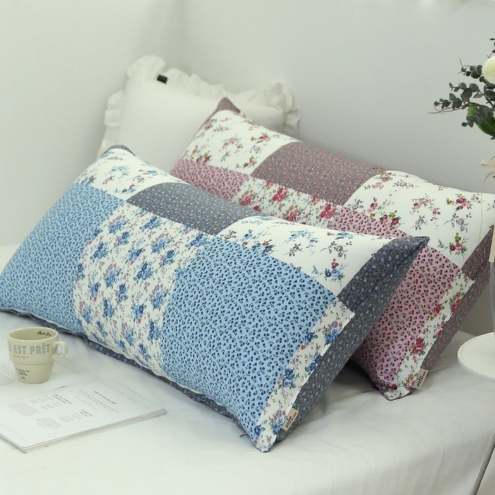 라라패치 30수 광목면100% 대형 등받이 허리쿠션 (솜포함) 국내생산 2인베개, 등쿠션, 침대헤드 대쿠션