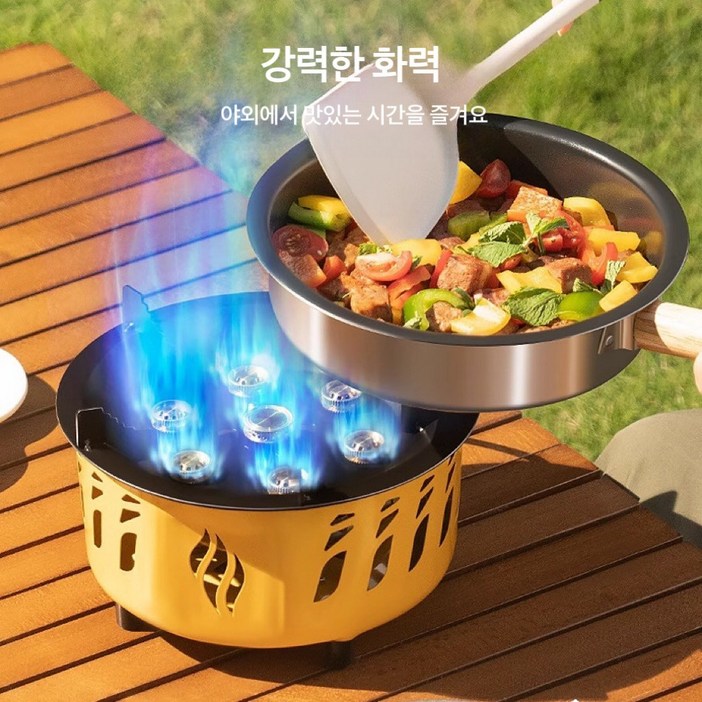 20000W 강력화력 안전 스토브 버너 스텐레스 가스버너 고화력 캠핑버너 7구 서브스토브 강염버너 캠핑버너